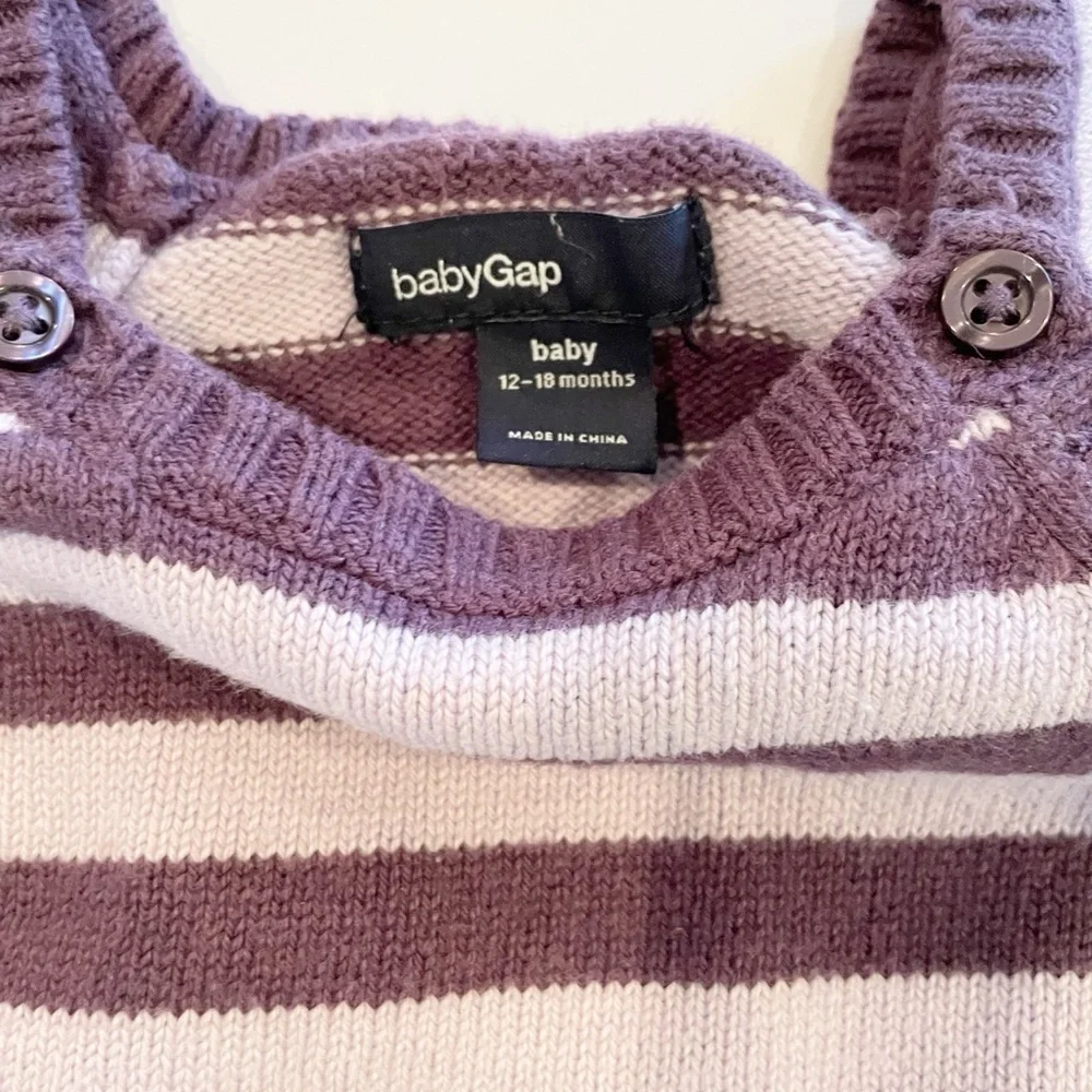 Gap 12-18 months striped sweater dress